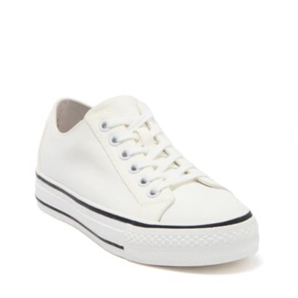 Ash White Sneakers with Textured Canvas and Rubber Sole